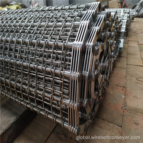 Cooling Conveyor Chain Belt SUS304 Eye Link Conveyor Belt For Food Freezing Factory
